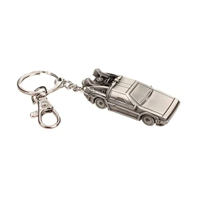 Afbeelding van BACK TO THE FUTURE 3D Metal Keychain Delorean