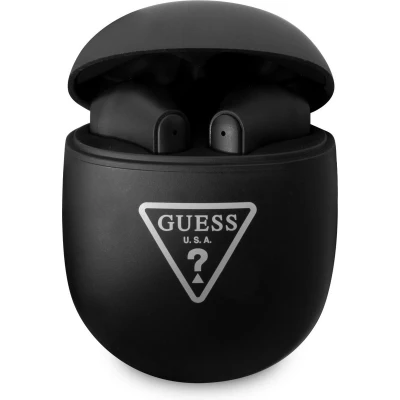 Afbeelding van Guess True Wireless Triangle Logo TWS Bluetooth In ear Oordopjes Zwart
