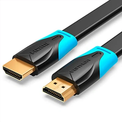 Afbeelding van Vention Flat HDMI kabel 5m VAA B02 L500 (Zwart) (5 m, HDMI), Videokabel