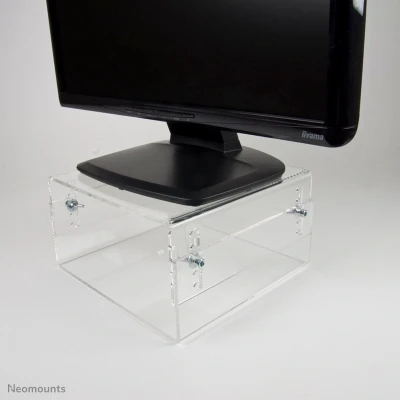 Afbeelding van Neomounts NSMONITOR40 monitor/laptop verhoger transparant