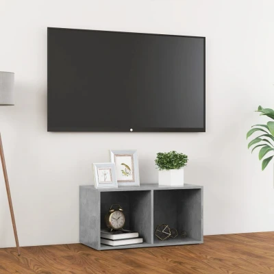 Afbeelding van Tv meubel 72x35x36,5 cm spaanplaat betongrijs