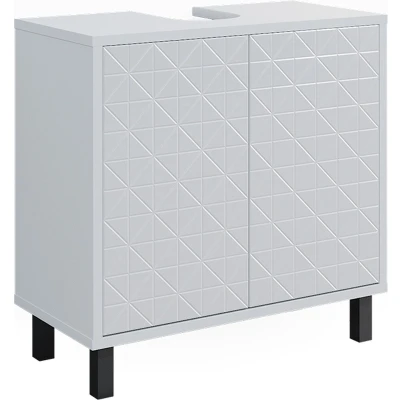 Afbeelding van Vicco Wastafelonderkast Agasta, Wit/Wit, 56.2 x 57.1 cm