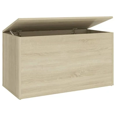 Image de vidaXL Coffre de rangement Chêne sonoma 84x42x46 cm Bois d&#039;ingénierie803059