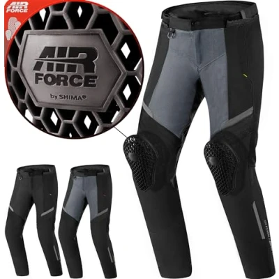 Afbeelding van SHIMA Rush 2.0 Vented Waterproof Zwart Grijs Textiele Motorbroek Maat XL Broek