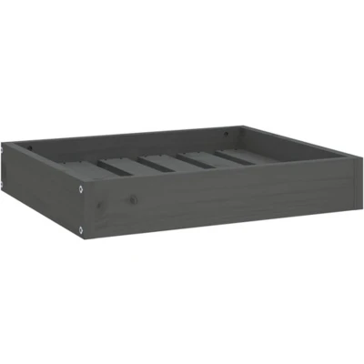 Afbeelding van Hondenmand 51,5X44X9 Cm Massief Grenenhout Grijs