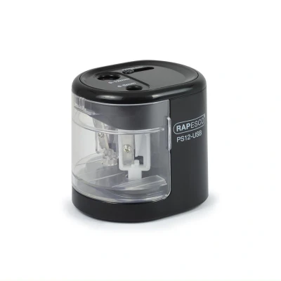 Afbeelding van Rapesco PS12 USB Automatische (elektrische) puntenslijper USB/batterij Zwart