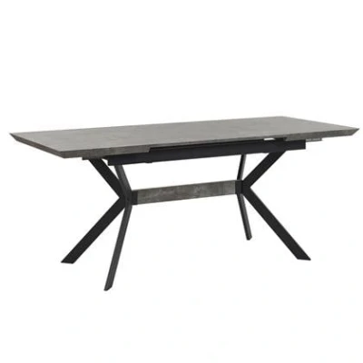 Afbeelding van Beliani BENSON Uitschuifbare eettafel Grijs 80 x 140/180 cm MDF