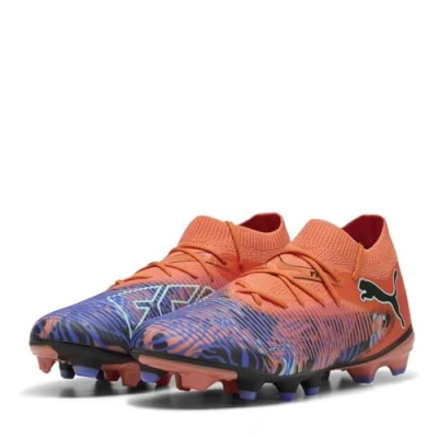 Afbeelding van Puma Future 8 Match Creativity Voetbalschoenen met kunststof noppen, Heren, Maat: 44, Orange poppy/black/poison pink Textiel/ synthetisch
