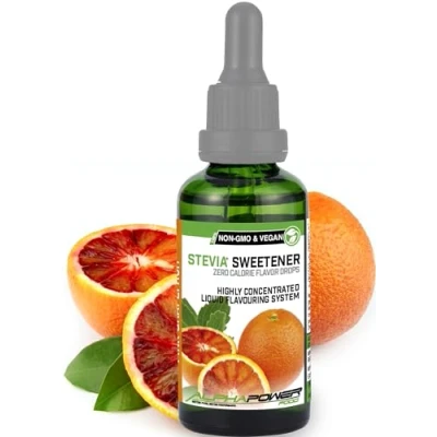 Afbeelding van ALPHAPOWER FOOD: Vloeibare stevia naar smaak, Rose Grapefruit Natural Aromadruppels en zoetstof zonder suiker, geen calorieën, veganistisch