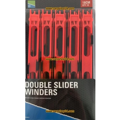Afbeelding van Preston Double Slider Winders Maat : 18cm (Red 10 pcs winders)