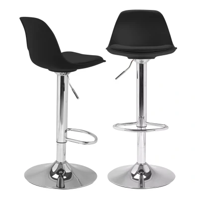 Afbeelding van Lot de 2 tabourets bar KARL design noir