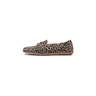 Afbeelding van Floris van Bommel Sitti Instappers, Dames, Maat: 37, Taupe Veloursleer
