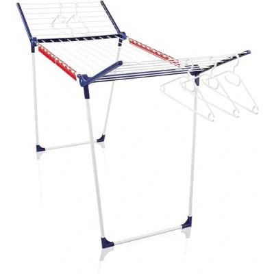 Afbeelding van Leifheit Pegasus 200 Solid, staand droogrek, groot stabiele vleugels, drooglengte 20 m, 5 kleerhangers en 4 kleine wasrekken [Amazon Exclusive]