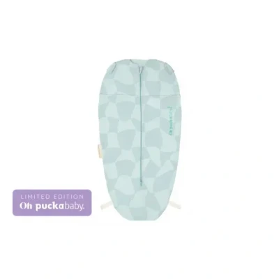 Afbeelding van Puckababy Mini Inbakerslaapzakje baby (3 6m) Cute Cubes Katoen TOG 0.5 Zomerslaapzak