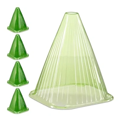 Afbeelding van 40x plantenhoed plantenstolp pvc plantenbescherming vorst groen