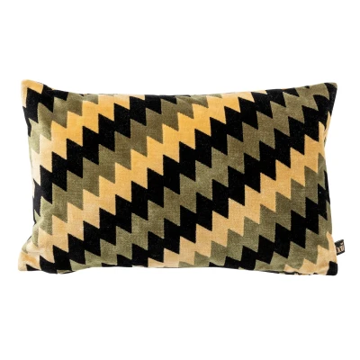 Afbeelding van Hoii FRANCESCO Sierkussen 30x50 cm Military Olive Groen Multicolor met duurzame kussenvulling