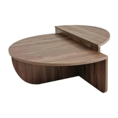 Afbeelding van Stijlvolle Salontafel Walnoot Design 90x30x60cm Duurzaam Melamine