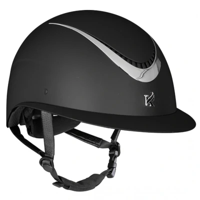 Afbeelding van Karben by Shires Cap Elisa Ellipse Zwart/Zilver 55 57