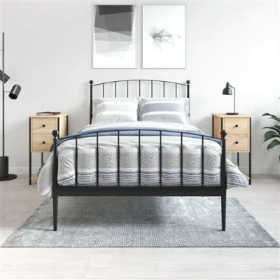 Afbeelding van vidaXL Nachtkastjes 2 st 32x42x70 cm bewerkt hout sonoma eikenkleurig