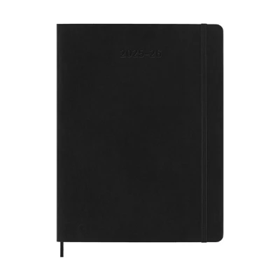 Image de Agenda civil Moleskine 18 mois Semainier Très Grand Format Souple Noir