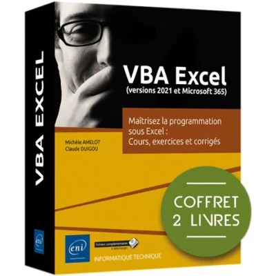 Image de VBA Excel (versions 2021 et Microsoft 365) Coffret de 2 livres : Maîtrisez la programmation sous E