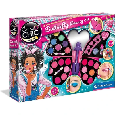 Afbeelding van Clementoni Crazy Chic Butterfly Beautyset Make Up Koffer