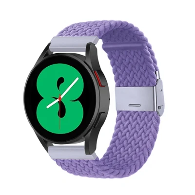 Afbeelding van Garmin Vivomove 3 / HR Luxe Sport Style Trend Braided nylon bandje Paars