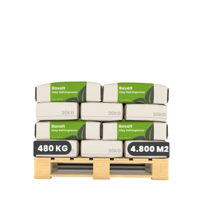 Afbeelding van Organifer Basaltmeel Bodemverbeteraar voor kleigrond (24x 480 kg 4800 m2)