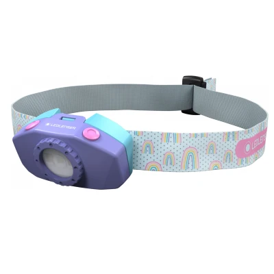 Afbeelding van Ledlenser KIDLED2 led hoofdlamp voor kinderen, energiebesparende meisjes met batterijen, kinderen jongens, wit, rood en blauw licht, mini