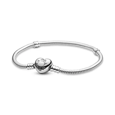 Image de Pandora 590719 Bracelet avec cœur en argent sterling Fermoir