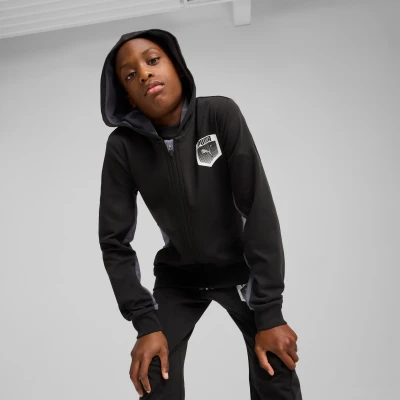Image de SweaÃ  capuche zippÃ© avec motif Active Sports Enfant et Adolescent