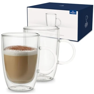 Afbeelding van Villeroy &amp; Boch Artesano Dubbelwandig Glas 39 Cl Set Van 2 Transparant