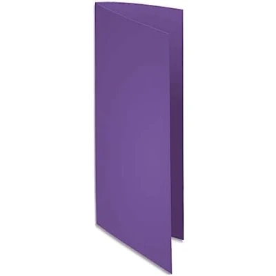Afbeelding van Exacompta Ref. 210008E verpakking met 100 stuks hardmappen ROCK&#039;S 210 g/m² in heldere kleuren PEFC gecertificeerde mappen afmetingen 24 x 32 cm voor DIN A4 kleur paars