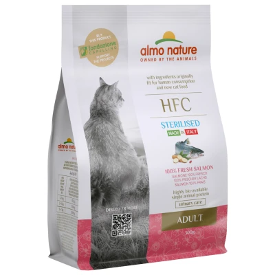 Afbeelding van Almo Nature Kat HFC Adult Sterilized brokken voor gecastreerde / gesteriliseerde katten rund, kip, kabeljauw of zalm 1,2kg, 300gr Zalm, Gewicht: 300g