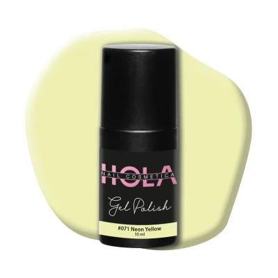 Afbeelding van Gelpolish #071 Neon Yellow 10ml geel Gelnagellak Hola