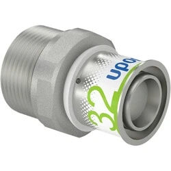 Afbeelding van Uponor S Press Plus perskoppeling recht 32 x 5/4 pers buitendraad