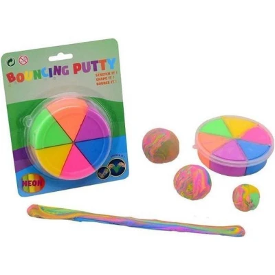 Afbeelding van Bouncing Putty 6 Neon kleuren