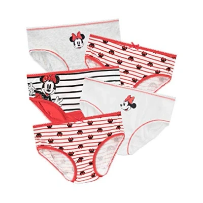 Afbeelding van Disney Slipje verpakking van 5 Minnie Mouse meisjes, Rood