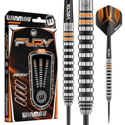 Afbeelding van WINMAU Fury: Steeltip Tungsten Dartpijlen Professioneel 26g