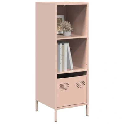Image de vidaXL Buffet haut rose 35x39x103,5 cm acier851377