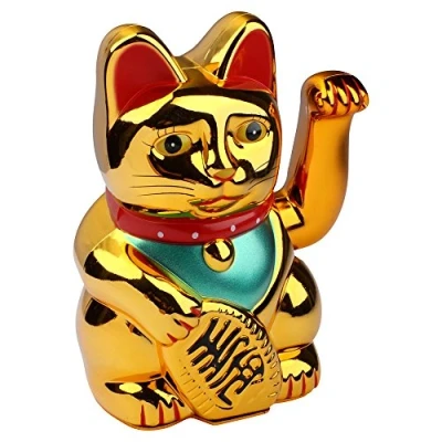 Afbeelding van Schramm® Wave Kat Goud Meneki Neko Golf Lucky Kitten