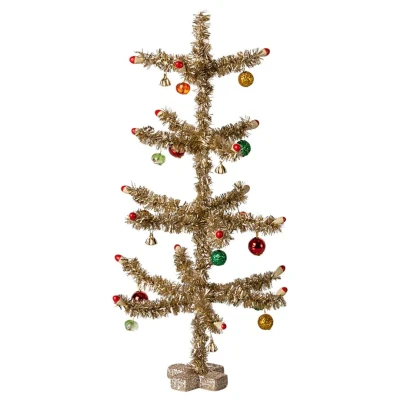 Afbeelding van Maileg Kerstboom Goud en Groen 25 cm