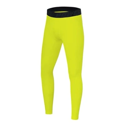 Afbeelding van PowerLayer Jongens Compression Basislaag Leggings Helderblauw, 6 8 Jaar
