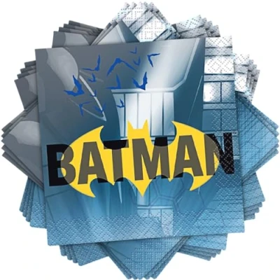 Afbeelding van Haza Original Servetten Batman 25 X Cm Papier Blauw 16 Stuks