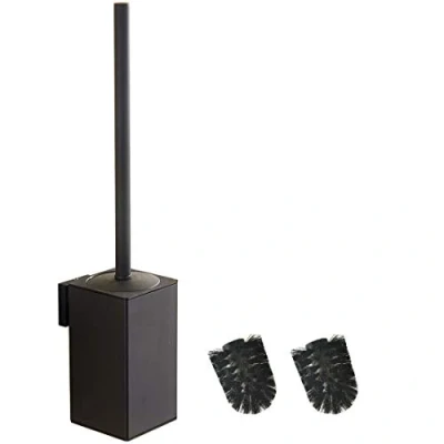 Afbeelding van BGL 304 RVS wandgemonteerde vierkante toiletborstelhouder (zwart)