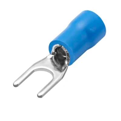 Afbeelding van Heschen Sourcingmap SV2 4 Set van 100 geïsoleerde vorkdraadconnectoren 1,5 2,5 mm² (16 14 AWG) blauw