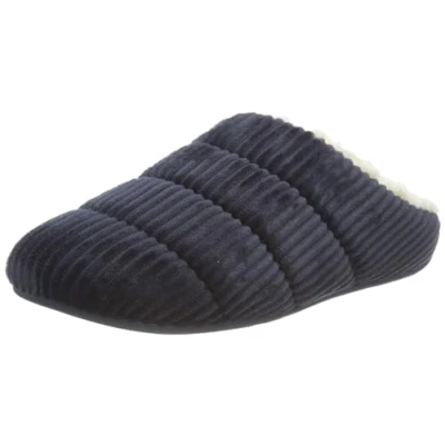 Afbeelding van FitFlop Chrissie Corduroy Pantoffels/Sloffen BLAUW Maat 37