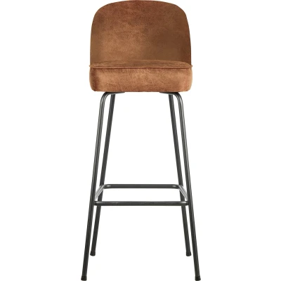 Afbeelding van BePureHome Vogue Barkruk Leer 80cm Bruin
