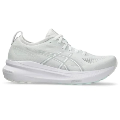 Afbeelding van Asics Gelkayano 31 Hardloopschoenen voor op de weg, Dames, Maat: 39.5, White Textiel/ synthetisch