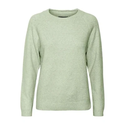 Image de VERO MODA Pull en Maille VMDOFFY Overs, Reseda/Détail : Mélangé, XS